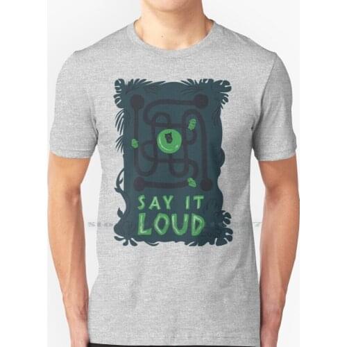 Say It Loud T Shirt 100% Pure Cotton Jumanji Pawns Board Game 1995 Robin Williams Alan Parrish Sarah Whittle Judy Sheperd Peter