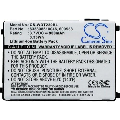 Cameron Sino 900mAh Battery for Datalogic/PSC Falcon PDT,PT40,for Unitech HT630,HT650,PT630,PT630D,PT650,for Wasp RS-232,WDT2200