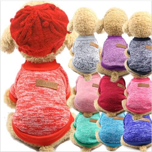 Fashion Dog Clothes Winter Warm Puppy Pet Cat Cotton Hoodies Sweatshirt Pet Coat Jacket Clothes