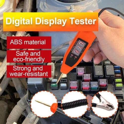 Durable 5-36V Car LCD Digital Electric Voltage Power Test Pen Probe Detector Non-Contact Tester Accessory LED Light
