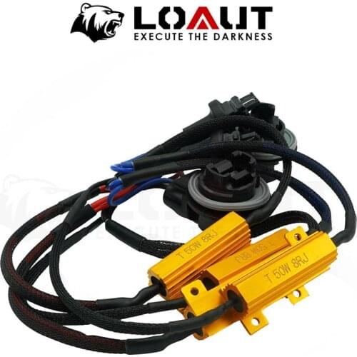Load Resistors 50W 8 Ohm H1 H11 H7 9005 9006 7440 7443 1156 1157 3156 3157 H16 Fix LED Bulb Error Flash Rate Turn Signals Light