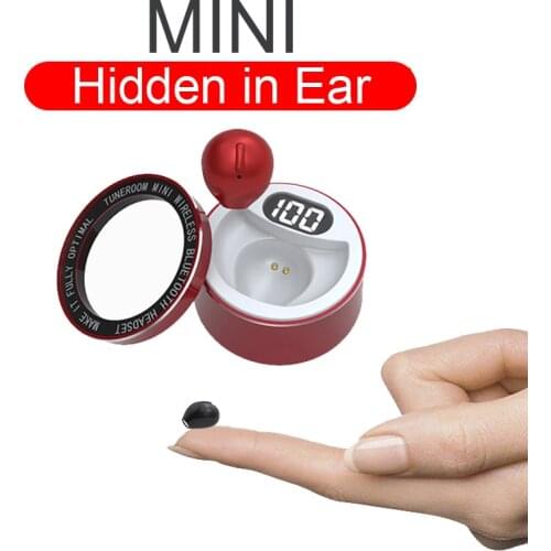 Mini Invisible Head phones Wireless Bluetooth Earphones Waterproof Single Earbuds With Microphone handsfree Earpiece For Drivers