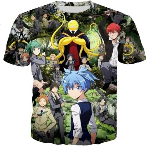 2021 Anime Assassination Classroom Men/women New Fashion Cool 3D Printed T-shirts Casual Style T Shirt Streetwear Tops