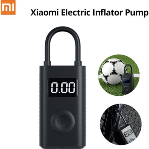 Original Xiaomi Mijia Portable Smart Digital Tire Pressure Detection Electric Inflator Pump for Bike Motorcycle Car Football