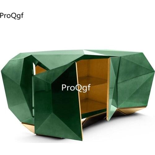 Prodgf 1Pcs A Set interesting diamond style Corner Console Table