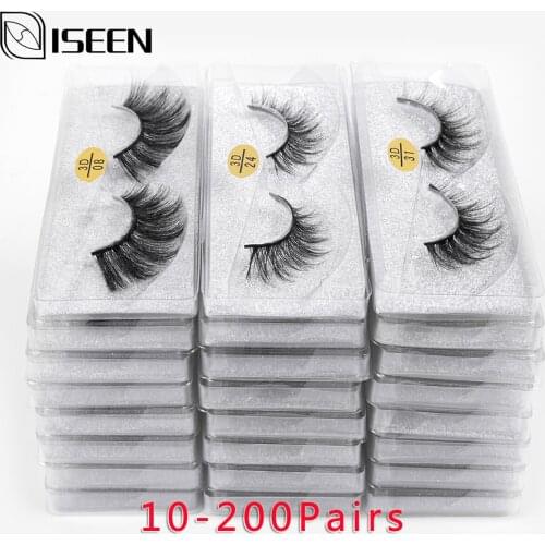 Eyelashes Wholesale 10-200 PCS 3d Mink Eyelashes Natural Mink Lashes Wholesale False Eyelashes Makeup Lashes In Bulk