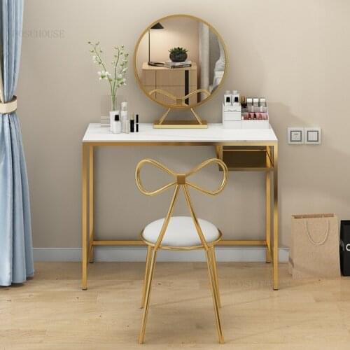 Nordic Bedroom Student Dormitory Dressers Apartment Home Furniture Makeup Table Minimalist Modern Homestay Villa Dressing Tables