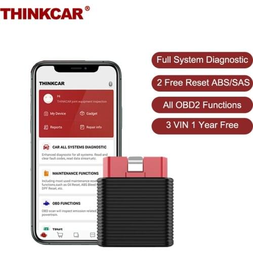 THINKCAR Thinkcar 2 2021 New Arrival OBD2 Scanner Full System Code Reader Car Check Engine Auto Diagnostic Tools Free Shipping