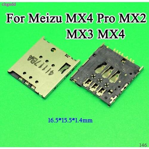 Cltgxdd Brand new sim card reader connector socket slot for Meizu MX4 Pro MX2 MX3 MX4 phone