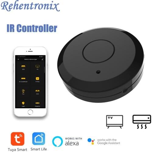 Tuya Wifi Smart IR Remote Controller Compatible with Alexa Google Home Smart Home Air Conditioner TV Fan STB Infrared Products