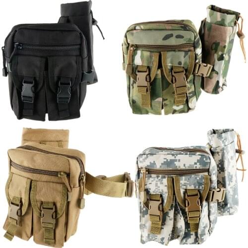 Waterproof Waist Fanny Pack with Water Bottle Holder Bum Shoulder Storage Bag