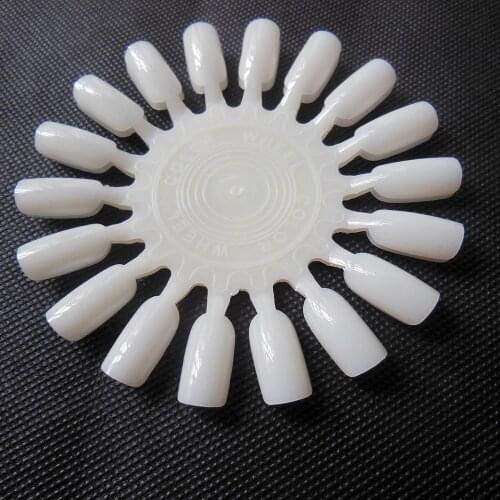 10 pcs nail art tool natural Polish Palette Dish Dappen Dish polish display Stylish 18 Tips Nail Art Polish Color Display