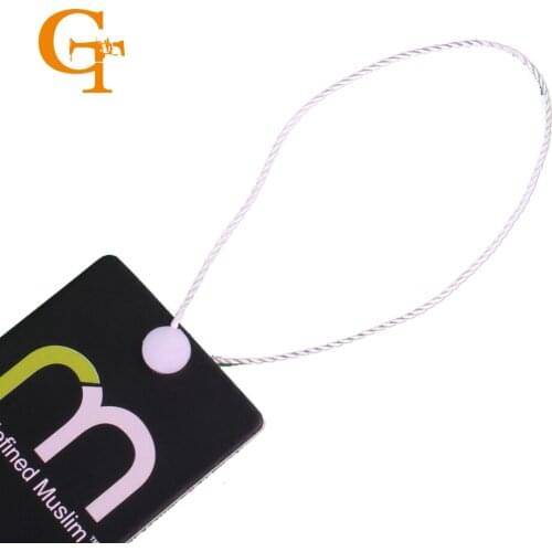2016 new arrival Good quality black hang tag string black,hang tag strings cord for garment,hang tag