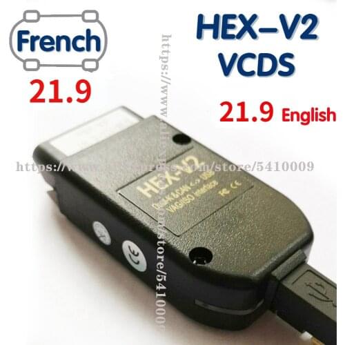 2020 Newest VAG COM 20.4.2 VAGCOM 20.12 HEX V2 Interface FOR VW AUDI Skoda Seat VAG 20.12 English French ATMEGA162 Diagnostic