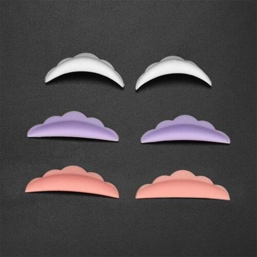 3 Pairs 3 Sizes Non-toxic Silicone Eyelashes Perming Curler Pads Set