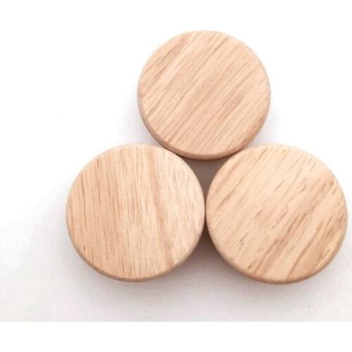 4/8/12pcs Wood Round Pull Knobs Natural Wooden Cabinet Drawer Wardrobe Knobs For Cabinet Drawer Handle Furniture Hardware