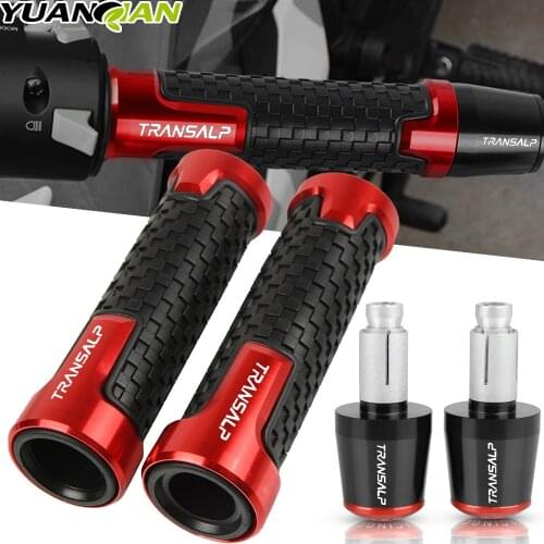 7/8" 22MM Motorcycle Handle Grips Ends Racing handlebar For Honda TRANSALP 600 650 700 XL700V Transalp ABS XL 650 V1-V7 XL650V