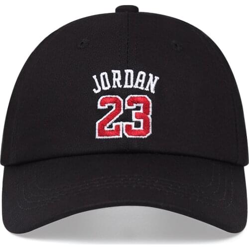 NO.23 Baseball Cap Four Seasons Embroidered 100% Cotton Dad Hat Women Men Snapback