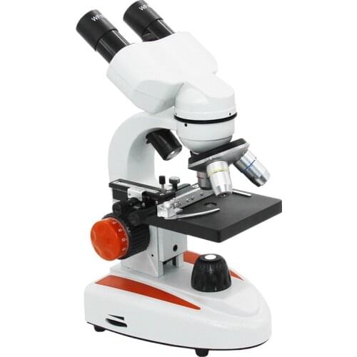 Binocular biological microscope HD high magnification scientific detection experiment portable suit middle School students