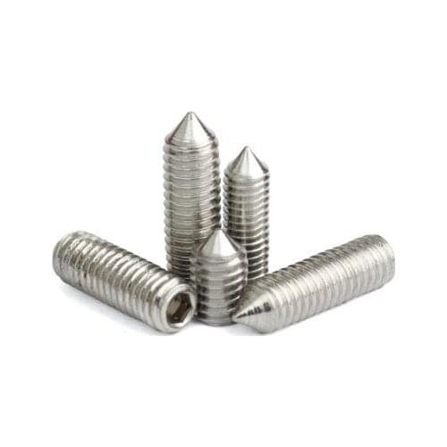 10pcs M8 Allen tip end screws hex socket headless grups screw tightly set grup bolts stainless steel bolt DIN914 6mm-40mm long