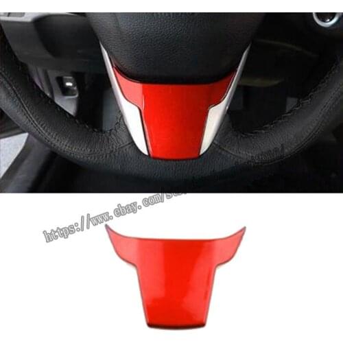 FOR HONDA Civic 10th 2016 2017 2018 2019 2020 ABS Red Steering wheel sheet cover trim 1pcs