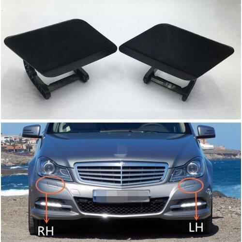For Mercedes Benz C Class W204 AMG 2011-2014 Front Bumper Washer Nozzle Cover Headlight Washer Cap Primed 2048804324 2048804424