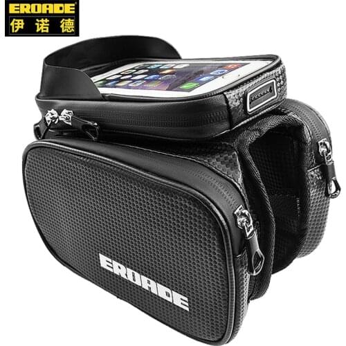 EROADE Touch Screen Beam Bike Bag Large Capacity Waterproof Cycling Bicycle Accessories Install Mobile Phone Road MTB General