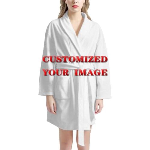 Dressing Gown Bath Towel Bathrobe Loose Cardigan Nightgown Hotel Women Men Bathrobe Winter Casual Home Wear Customized