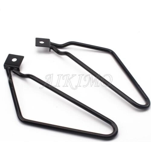 Motorcycle Black Saddle Bag Support Bars Mount Bracket For Harley Sportster 883 Iron XL883N Dyna Fat Bob Holder