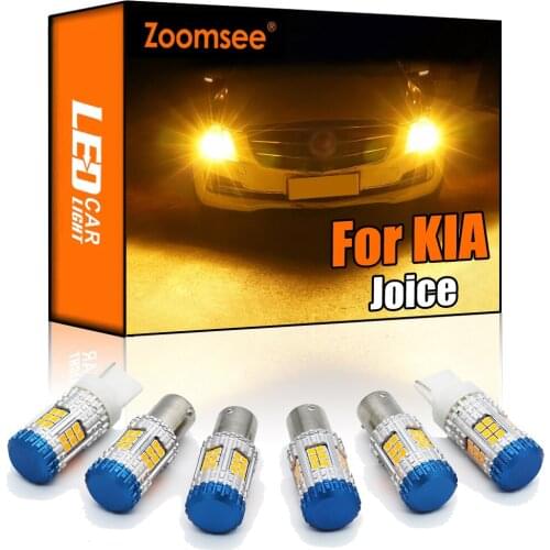 Zoomsee Canbus For KIA Joice 1999-2003 No Hyper Flash Error Vehicle LED Front Rear Turn Signal Light Indicator Bulb PY21W W21W