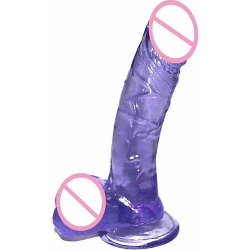 Soft Big Dildos for Women Realistic Crystal Dildo Anal PVC Real Penis Artificial Waterproof Suction Cup Dildo Adult Sex Toy