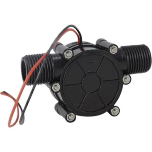 New Arrival DC 12V DC Generator 10W Micro-hydro Water Turbine Generator Water Pipeline-Type Running water Generate Electricity