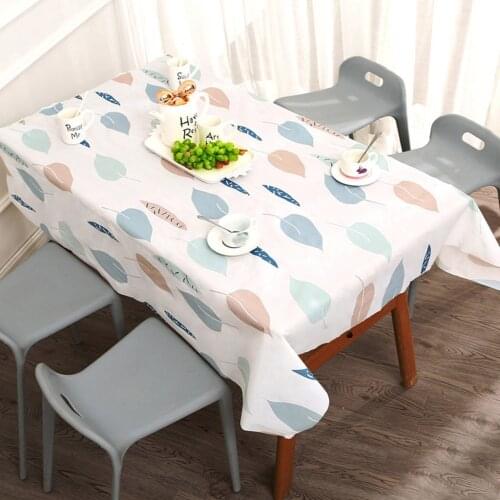 PVC Waterproof Tablecloths Plant Pastoral Table Cloth Background Cloth Plastic Table Cloth Home Decor Outdoor Picnic Tablecloth