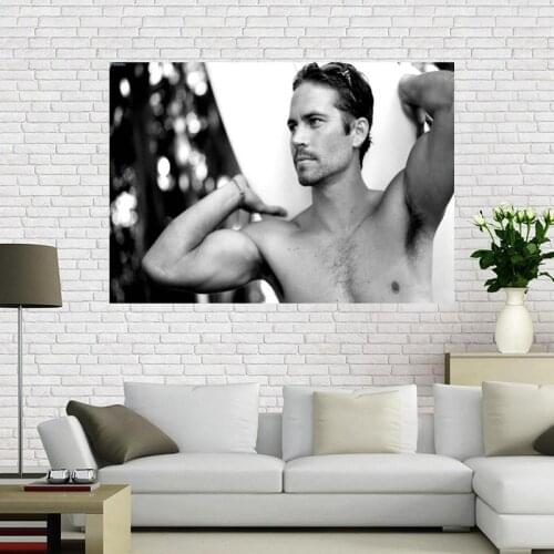 Novelty Print Your Own Picture On Room Wall Paul Walker Style Poster Canvas Silk poster 20x30cm 27x40cm 30x45cm