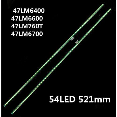 100% New 2pcs/Kit LED strips for TOSHIBA 47 TV 47L7200U 47LM7600 UA 47LM860V LC470EUG PF F1 6922L 0021A 6916L 0823A 6916L 0824A