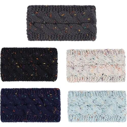 Knitted Headbands Ear Warmers for Women Sweatband Headband for Sports, Workout or Running