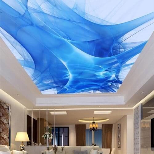 Wellyu Abstract blue colorful dynamic fashion ceiling ceiling mural custom large mural wallpaper papel de parede para quarto