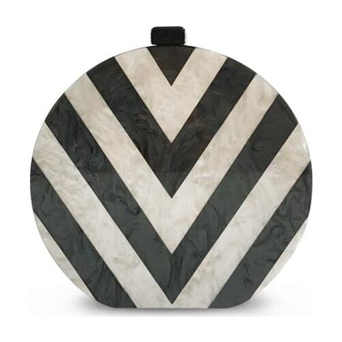 Women bag evening clutch bags ladies hand bags purse PVC Shoulder Bags Fashion stripe evening clutch bags Euro-America style