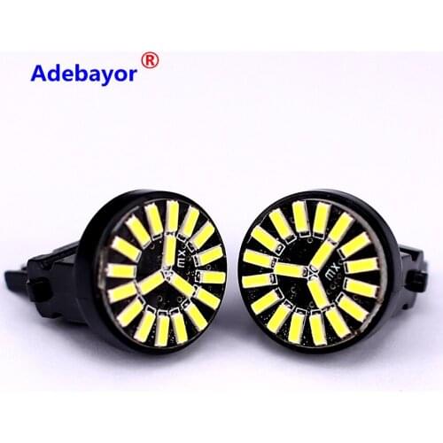 10pcs T25 4014 19 LED error free Light 3157 canbus direction indicator lamp backup brake light white Bulbs carstyling