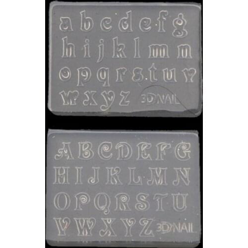 2Pcs 3mm Small Numbers Letters Mold Resin Message Fillings Making Jewelry Making F3MD