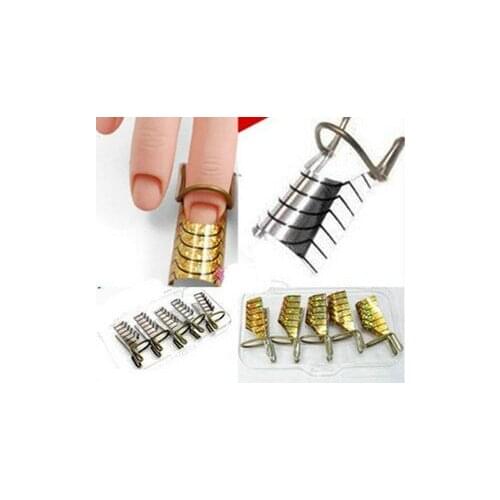 5pcs nail art form uv gel manicure stand extension stickers for acrylic forms nails tools free shipping