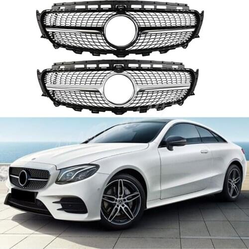 Car Racing Grill Front Billet Bumper Grille Upper Cover For Mercedes-Benz W213 E-Class 2016 2017 2018 2019 Diamond