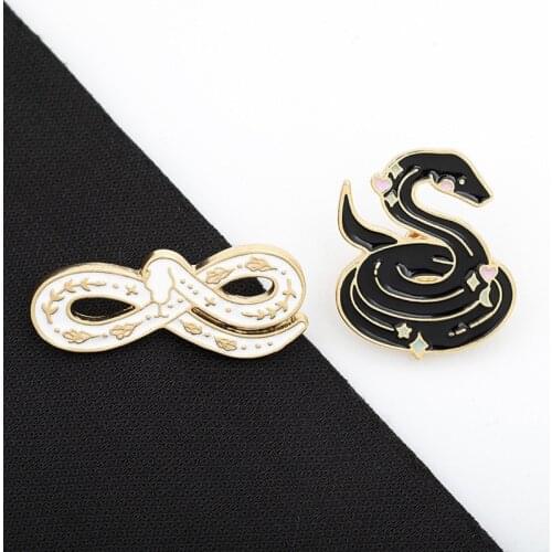 Fashion Cartoon Snakes Enamel Brooches for Women Girls Pin Badge Bag Shirt Lapel Buckle Jewelry Accessories Best Friends Gifts