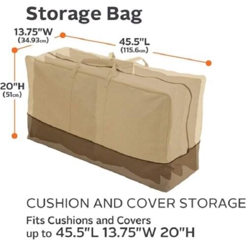 Outdoor Furniture Cushion Cover Storage Bag Oxford Cloth Dustproof Household Hood Storage Bag