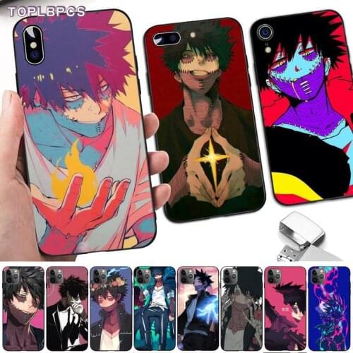 TOPLBPCS Dabi Boku no My Hero Academia anime Coque Shell Phone Case for iPhone 8 7 6 6S Plus X 5 5S SE 2020 XR 11 pro XS MAX