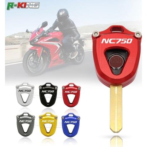 For Honda NC750S NC750X NC 750X/S Motorcycle CNC Aluminum Keys Case Shell Embryo Key Cover Decoration shell protection