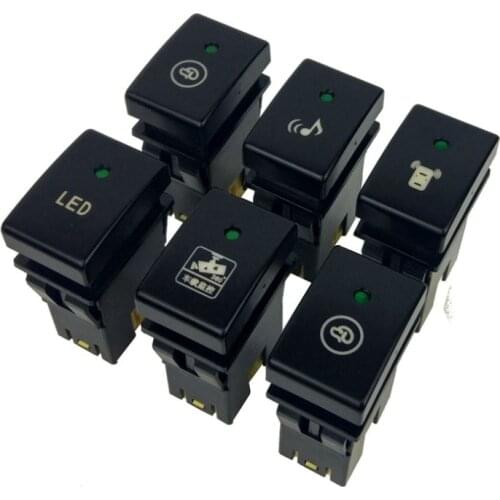 1PC music Recorder Monitor Electronic dog Radar Parking Sensor Spotlight Switch Button For Suzuki Jimny 07-15