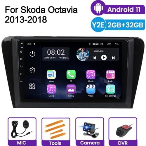 GPS 2.5D Navigation headunit For SKODA Octavia 3 A7 2013 2014 2015 2016 2018 Car radio Audio swc morror link Android 11