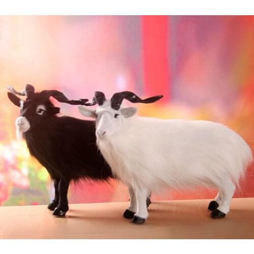 Simulation model of goat simulation sheep home furnishing articles kids lamb handmade goat model decoration gift