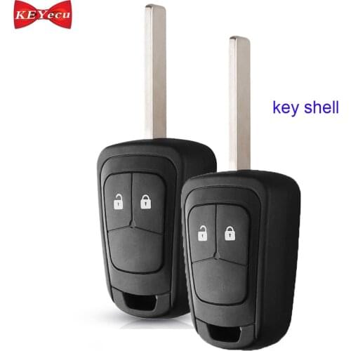 KEYECU 2pcs for Chevrolet Aveo Sonic Cruze Camaro Equinox Malibu Spark Volt Remote Key Shell Case Fob Housing Cover 2B